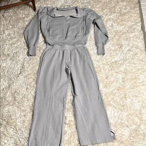 Old Navy Heather Gray Women's Jumpsuit
